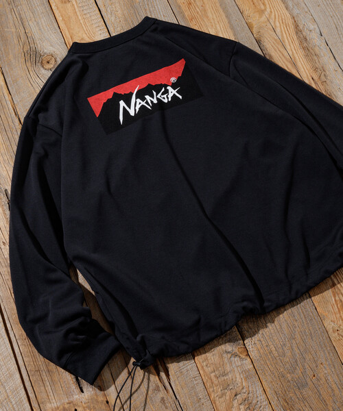 NANGA(ナンガ)の「NANGA/ナンガ 別注 neo-PRO スピンドル バックプリント ロングスリーブTシャツ/日本製/遮熱/UVカット/吸水速乾(Tシャツ/カットソー・メンズ・ホワイト/ブラウン/チャコールグレー/ブラック・LARGE/MEDIUM/X-LARGE/SMALL)」の21枚目の写真
