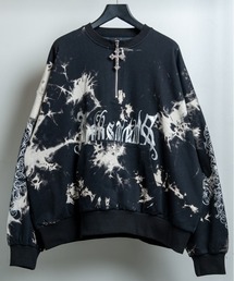 BACKSTAGE PASS（バックステージパス）の「CATHEDRAL H Zクロスチャーム ハーフジップ ウォッシュドビッグスウェット（スウェット）」