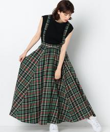 Another Edition | チェック柄サスペンダースカート/AEBC CHK ｻｽﾍﾟﾝﾀﾞｰ SK◆(スカート)