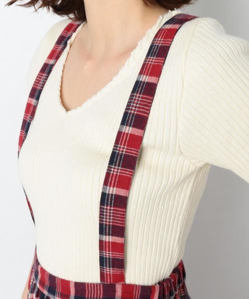 Another Edition（アナザーエディション）の「チェック柄サスペンダースカート/AEBC CHK ｻｽﾍﾟﾝﾀﾞｰ SK◆（スカート・レディース・レッド/ケリー・FREE）」の15枚目の写真