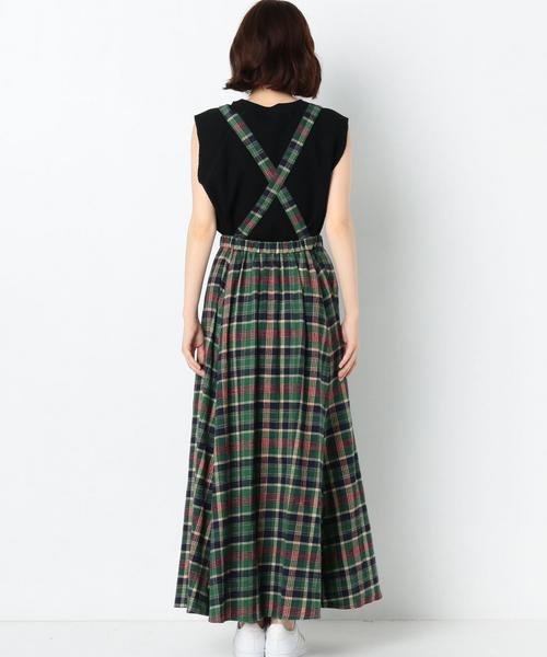 Another Edition（アナザーエディション）の「チェック柄サスペンダースカート/AEBC CHK ｻｽﾍﾟﾝﾀﾞｰ SK◆（スカート・レディース・レッド/ケリー・FREE）」の10枚目の写真