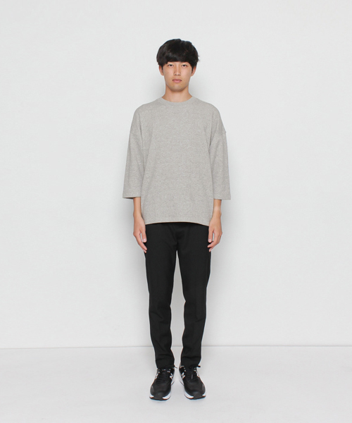 SENSE OF PLACE by URBAN RESEARCH（センスオブプレイスバイアーバンリサーチ）の「メランジボリュームスウェットシャツ 7分袖（スウェット・メンズ・グレー/ネイビー/ホワイト・MEDIUM/SMALL/LARGE）」の5枚目の写真