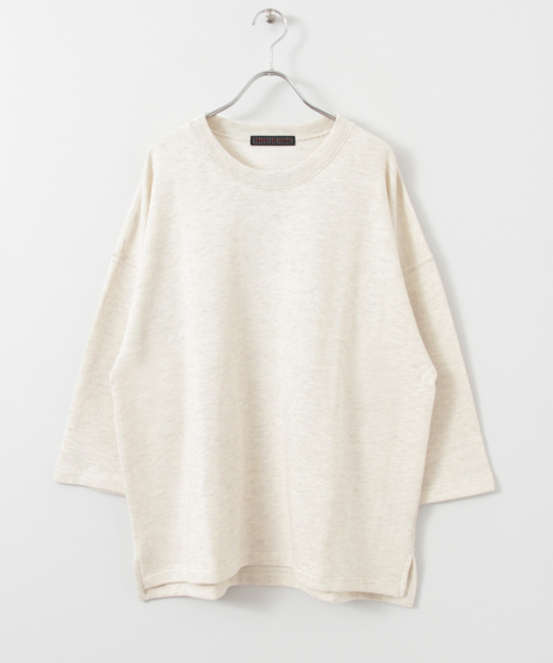 SENSE OF PLACE by URBAN RESEARCH（センスオブプレイスバイアーバンリサーチ）の「メランジボリュームスウェットシャツ 7分袖（スウェット・メンズ・グレー/ネイビー/ホワイト・MEDIUM/SMALL/LARGE）」の13枚目の写真