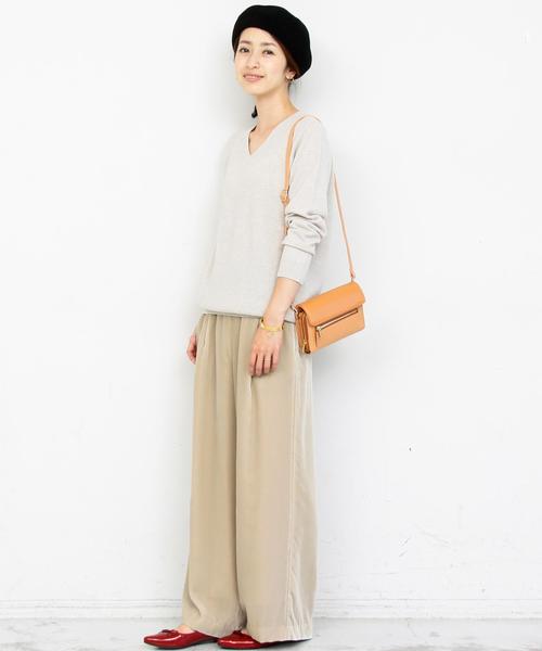 BEAUTY&YOUTH UNITED ARROWS（ビューティーアンドユースユナイテッドアローズ）の「BY∴ ウールカシミヤVネックニット◆（ニット/セーター・レディース・ブラック/グレー/ナチュラル/ネイビー/ライトピンク/オフホワイト/ライトブルー・FREE）」の19枚目の写真