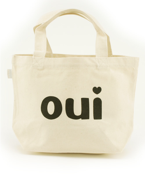 MILKFED.（ミルクフェド）の「MINI TOTE BAG Oui (WHITE)（トートバッグ・レディース・パープル/ピンク/ブラック・FREE）」の5枚目の写真