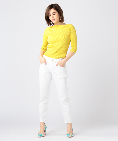 AURALEE（オーラリー）の「AURALEE ボートネックニット【YELLOW COLOR