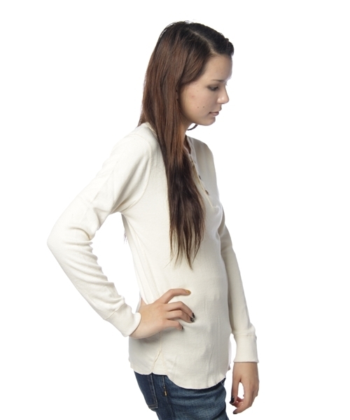 BEAMS BOY（ビームスボーイ）の「○O.ﾊﾆｶﾑ H/N LS（Tシャツ/カットソー・レディース・ナチュラル/ライトグレー・ONE SIZE）」の3枚目の写真