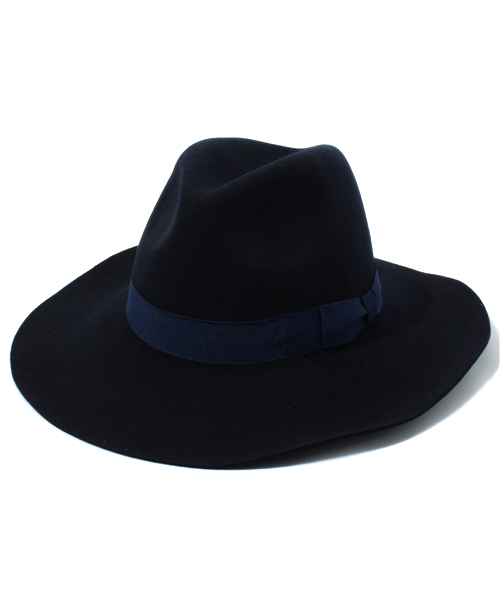 L.D.S.（エルディーエス）の「ツバヒロフェルトナカオレ（ハット・レディース・グレー/ベージュ/キャメル/ネイビー/ブラック・FREE）」の4枚目の写真