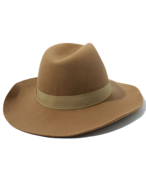 L.D.S.（エルディーエス）の「ツバヒロフェルトナカオレ（ハット・レディース・グレー/ベージュ/キャメル/ネイビー/ブラック・FREE）」の11枚目の写真