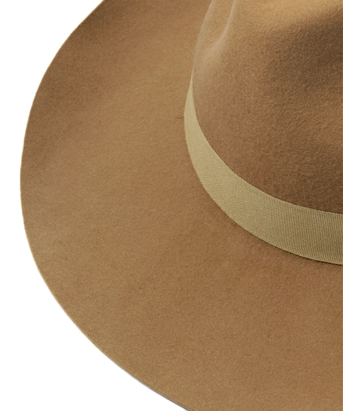 L.D.S.（エルディーエス）の「ツバヒロフェルトナカオレ（ハット・レディース・グレー/ベージュ/キャメル/ネイビー/ブラック・FREE）」の9枚目の写真