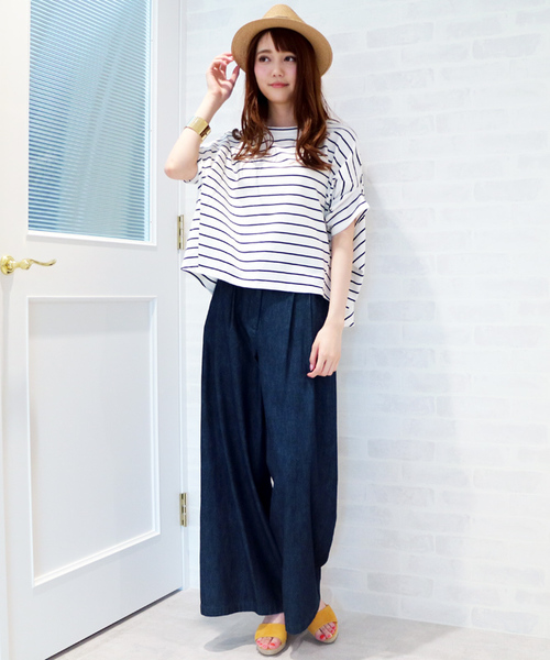 N.（N. Natural Beauty Basic）（エヌエヌナチュラルビューティーベーシック）の「フォルムドレープカットソー（Tシャツ/カットソー・レディース・ホワイト/ホワイト系その他/ボルドー/ネイビー・MEDIUM）」の8枚目の写真