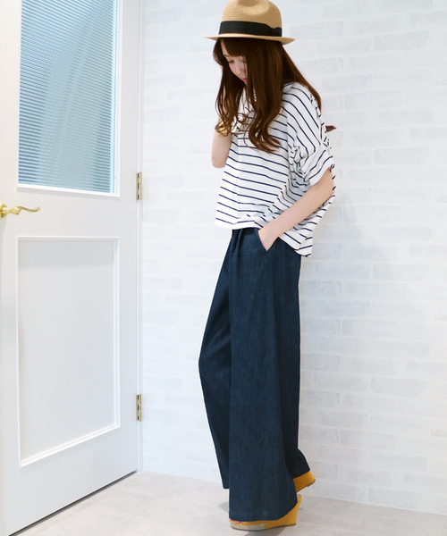 N.（N. Natural Beauty Basic）（エヌエヌナチュラルビューティーベーシック）の「フォルムドレープカットソー（Tシャツ/カットソー・レディース・ホワイト/ホワイト系その他/ボルドー/ネイビー・MEDIUM）」の9枚目の写真