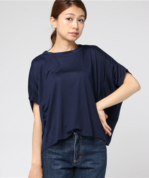 N.（N. Natural Beauty Basic）（エヌエヌナチュラルビューティーベーシック）の「フォルムドレープカットソー（Tシャツ/カットソー・レディース・ホワイト/ホワイト系その他/ボルドー/ネイビー・MEDIUM）」の11枚目の写真