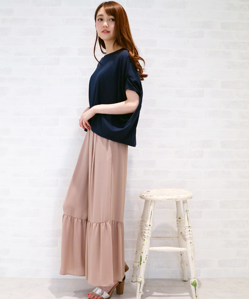 N.（N. Natural Beauty Basic）（エヌエヌナチュラルビューティーベーシック）の「フォルムドレープカットソー（Tシャツ/カットソー・レディース・ホワイト/ホワイト系その他/ボルドー/ネイビー・MEDIUM）」の12枚目の写真