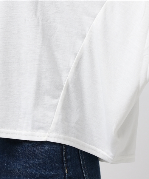 N.（N. Natural Beauty Basic）（エヌエヌナチュラルビューティーベーシック）の「フォルムドレープカットソー（Tシャツ/カットソー・レディース・ホワイト/ホワイト系その他/ボルドー/ネイビー・MEDIUM）」の17枚目の写真