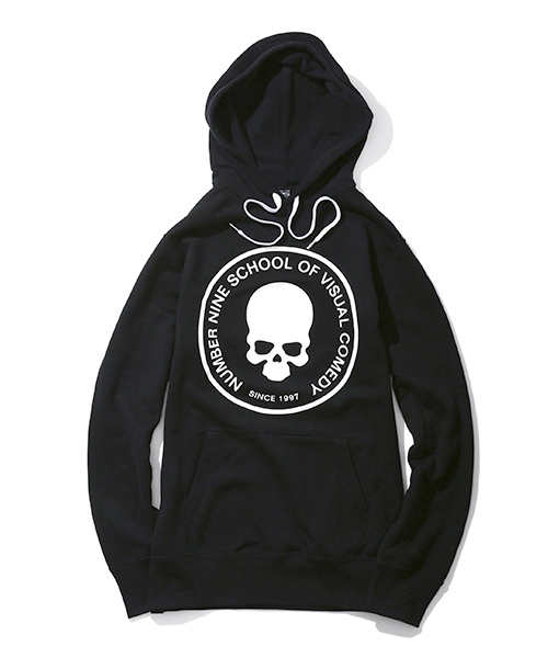 NUMBER (N)INE（ナンバーナイン）の「HOODED PARKA_SCHOOL OF VISUAL COMEDY（パーカー・メンズ・ブラック/トップグレー・4/3/2）」の2枚目の写真