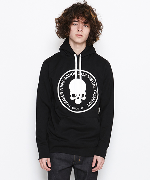 NUMBER (N)INE（ナンバーナイン）の「HOODED PARKA_SCHOOL OF VISUAL COMEDY（パーカー・メンズ・ブラック/トップグレー・4/3/2）」の3枚目の写真