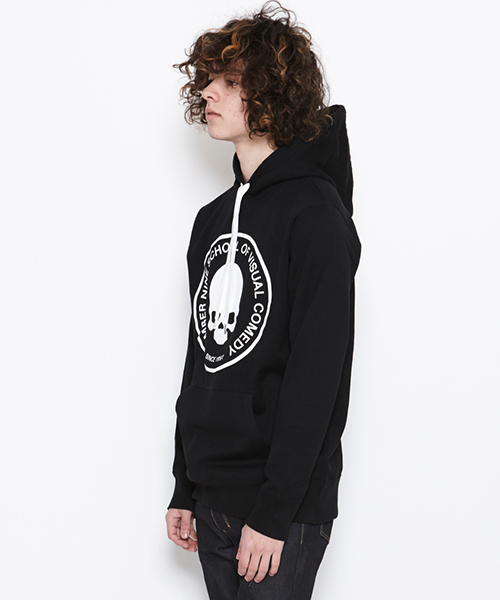 NUMBER (N)INE（ナンバーナイン）の「HOODED PARKA_SCHOOL OF VISUAL COMEDY（パーカー・メンズ・ブラック/トップグレー・4/3/2）」の4枚目の写真