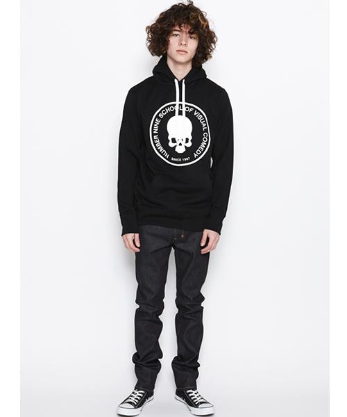 NUMBER (N)INE（ナンバーナイン）の「HOODED PARKA_SCHOOL OF VISUAL COMEDY（パーカー・メンズ・ブラック/トップグレー・4/3/2）」の5枚目の写真