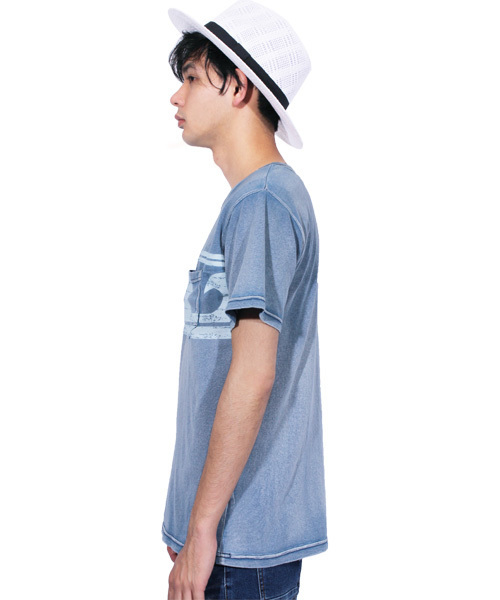 ８(eight)（エイト）の「デニム 半袖Tシャツ アメカジ SURF （Tシャツ/カットソー・メンズ・インディゴブルー/ブルー・MEDIUM/LARGE）」の13枚目の写真