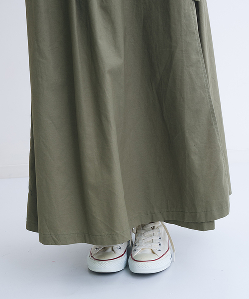 MERLOT(メルロー)の「リングベルトフレアラップスカート0043(スカート・レディース・ベージュ/マスタード/ブラック/カーキ・FREE)」の10枚目の写真