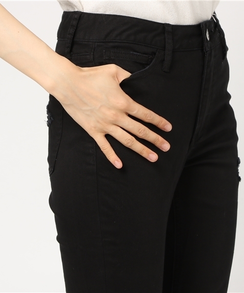 MURUA(ムルーア)の「クラッシュストレッチスキニー(デニムパンツ・レディース・ブラック・0/1/2)」の7枚目の写真