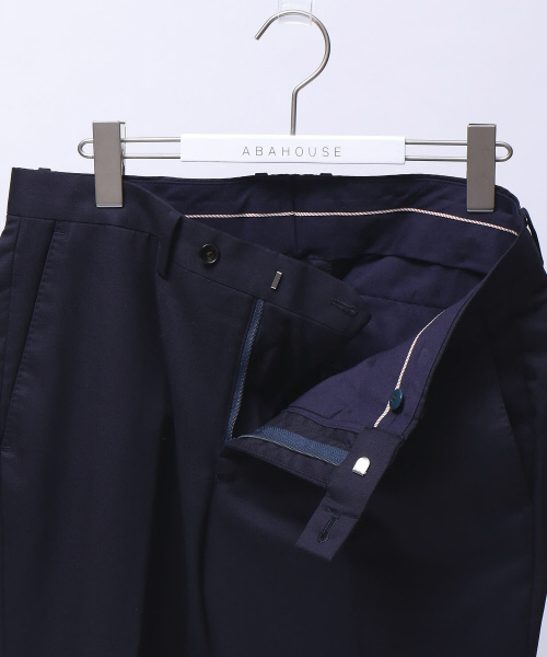 ABAHOUSE（アバハウス）の「【NEW ZEALAND WOOL】ウールツイルスラックス（スラックス・メンズ・ネイビー/ブラック/グレー・1/3/2/4）」の6枚目の写真