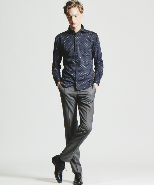 ABAHOUSE（アバハウス）の「【NEW ZEALAND WOOL】ウールツイルスラックス（スラックス・メンズ・ネイビー/ブラック/グレー・1/3/2/4）」の14枚目の写真
