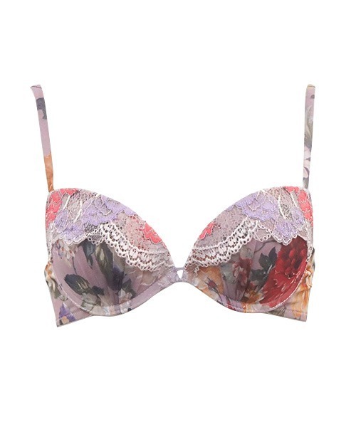 ANNEBRA(アンブラ)の「「ANNEBRA/アンブラ」Alive 花柄3/4モールドカップブラジャー(ブラ)」|バイオレット