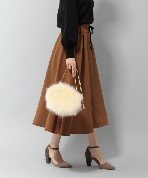 Andemiu（アンデミュウ）の「２ＷＡＹサーキュラースカート772557（スカート・レディース・カーキ/ピンク/キャメル・FREE）」の3枚目の写真