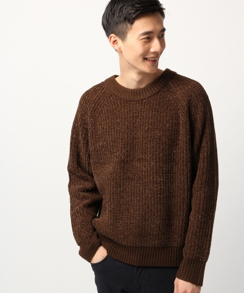 GLOBAL WORK（グローバルワーク）の「5ゲージモールアゼニットプルオーバー/774751（ニット/セーター・メンズ・ブルー系その他/ワインレッド/ホワイト/ブラック/ライトベージュ/ダークブラウン/ブラウン・X-LARGE/MEDIUM/LARGE/SMALL）」の5枚目の写真