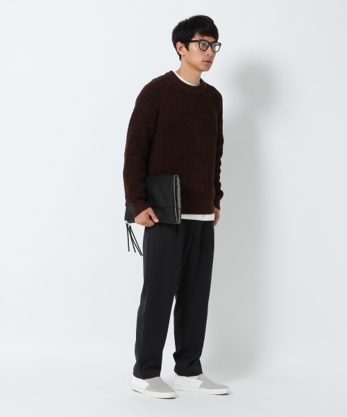 GLOBAL WORK（グローバルワーク）の「5ゲージモールアゼニットプルオーバー/774751（ニット/セーター・メンズ・ブルー系その他/ワインレッド/ホワイト/ブラック/ライトベージュ/ダークブラウン/ブラウン・X-LARGE/MEDIUM/LARGE/SMALL）」の13枚目の写真