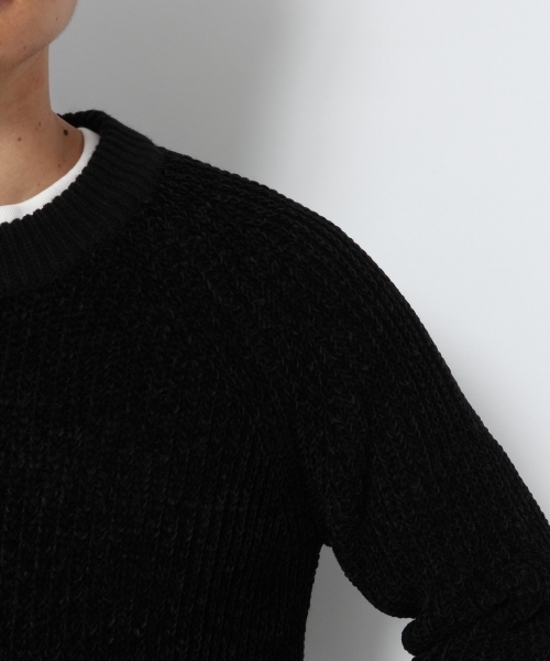 GLOBAL WORK（グローバルワーク）の「5ゲージモールアゼニットプルオーバー/774751（ニット/セーター・メンズ・ブルー系その他/ワインレッド/ホワイト/ブラック/ライトベージュ/ダークブラウン/ブラウン・X-LARGE/MEDIUM/LARGE/SMALL）」の20枚目の写真