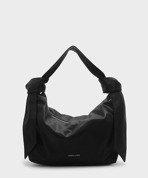 CHARLES & KEITH（チャールズ & キース）の「スラウチショルダーバッグ / SLOUCHY SHOULDER BAG（ショルダーバッグ・レディース・ブラック/マスタード/ネイビー・L）」の3枚目の写真