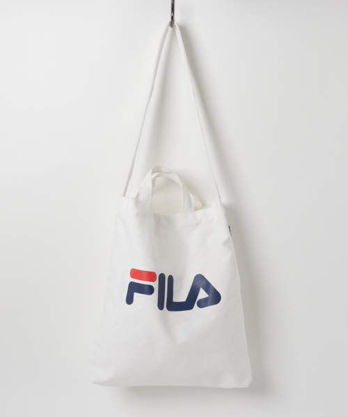 FILA(フィラ)の「∴WEGO/FILA別注イージーショルダートートバッグ(トートバッグ・メンズ・ホワイト/ブラック/ピンク/ブルー・FREE)」の14枚目の写真