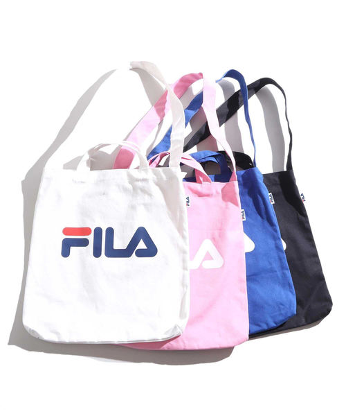 FILA(フィラ)の「∴WEGO/FILA別注イージーショルダートートバッグ(トートバッグ・メンズ・ホワイト/ブラック/ピンク/ブルー・FREE)」の8枚目の写真