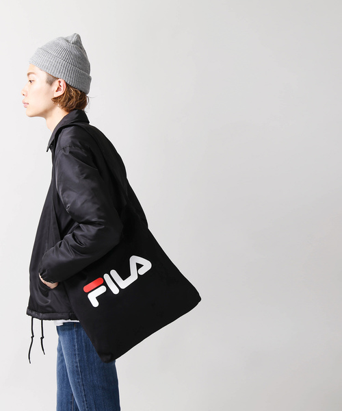 FILA(フィラ)の「∴WEGO/FILA別注イージーショルダートートバッグ(トートバッグ・メンズ・ホワイト/ブラック/ピンク/ブルー・FREE)」の12枚目の写真
