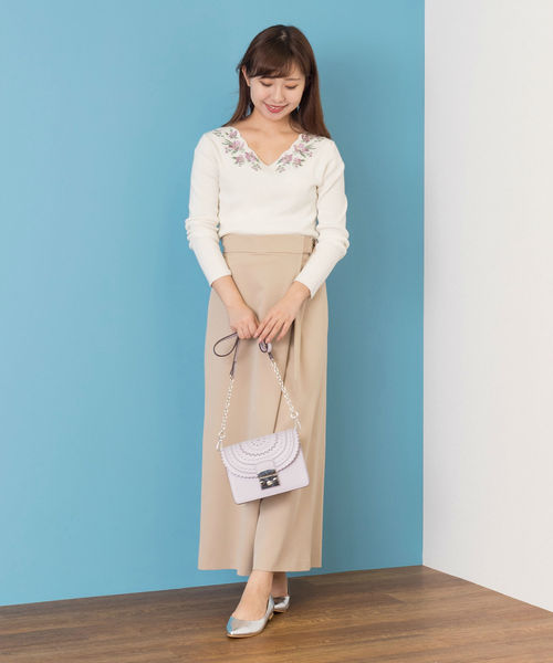 NATURAL BEAUTY BASIC(ナチュラルビューティーベーシック)の「ポインテッドフラット(パンプス・レディース・ブラック/ピンク/シルバー/ブルー/ダークネイビー・23.0cm/23.5cm/24.0cm/24.5cm)」の21枚目の写真