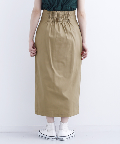 MERLOT（メルロー）の「フロントボタンハイウエストタイトスカート715-0527（スカート・レディース・ベージュ/ネイビー/カーキ/ピンク・FREE）」の12枚目の写真