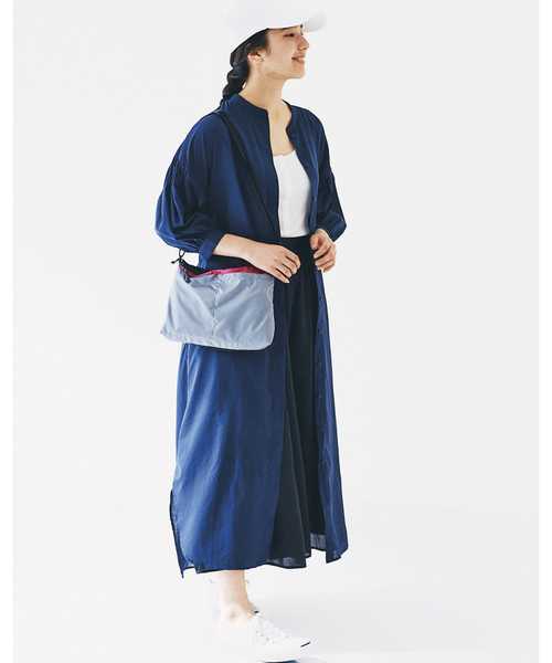 avecmoi(アヴェクモワ)の「アヴェクモワ ボリュームスリーブワンピース(シャツワンピース・レディース・ネイビー・SMALL/MEDIUM/LARGE/X-LARGE)」の7枚目の写真