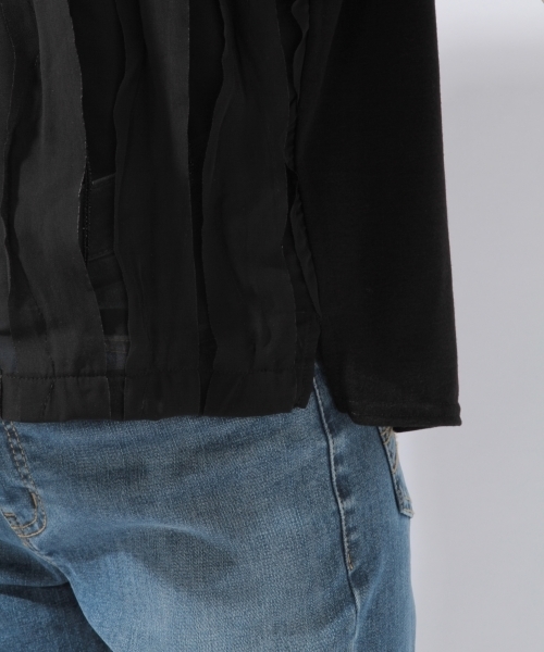 laboratory work（ラボラトリーワーク）の「デザインシフォンプルオーバー（Tシャツ/カットソー・レディース・ホワイト/ブラック/グレー・MEDIUM）」の14枚目の写真