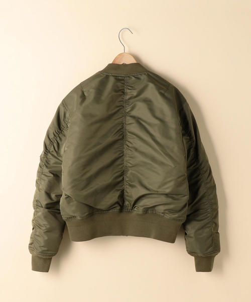 coen（コーエン）の「ナイロンMA-1 ( ブルゾン )（MA-1・レディース・ブラック/カーキ・FREE）」の11枚目の写真