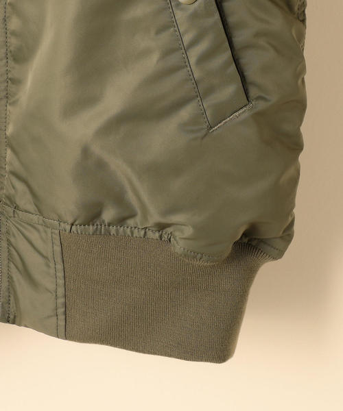 coen（コーエン）の「ナイロンMA-1 ( ブルゾン )（MA-1・レディース・ブラック/カーキ・FREE）」の8枚目の写真