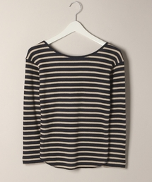 LOWRYS FARM | ハニカムワッフルボーダー　808405(Tシャツ/カットソー)