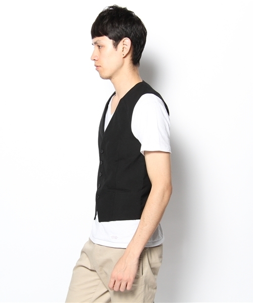 WEGO（ウィゴー）の「WEGO/TR5Bﾍﾞｽﾄ（ベスト・メンズ・ブラック/ライトグレー・MEDIUM）」の4枚目の写真