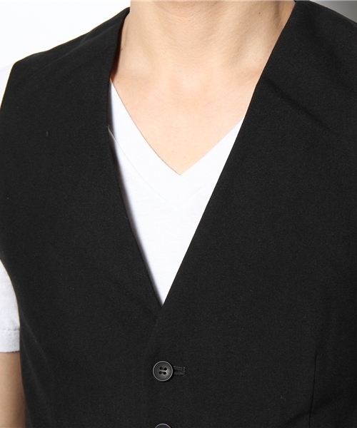 WEGO（ウィゴー）の「WEGO/TR5Bﾍﾞｽﾄ（ベスト・メンズ・ブラック/ライトグレー・MEDIUM）」の6枚目の写真