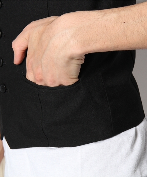 WEGO（ウィゴー）の「WEGO/TR5Bﾍﾞｽﾄ（ベスト・メンズ・ブラック/ライトグレー・MEDIUM）」の7枚目の写真