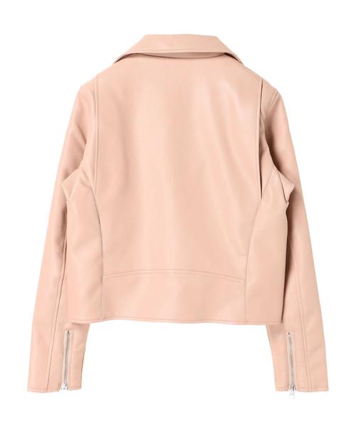 earth music&ecology（アースミュージックアンドエコロジー）の「ライダースジャケット（ライダースジャケット・レディース・ピンク/ブラック・S/M）」の17枚目の写真