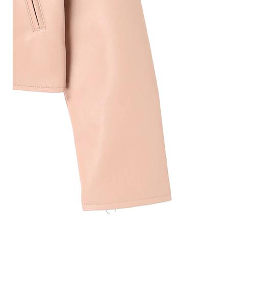 earth music&ecology（アースミュージックアンドエコロジー）の「ライダースジャケット（ライダースジャケット・レディース・ピンク/ブラック・S/M）」の15枚目の写真