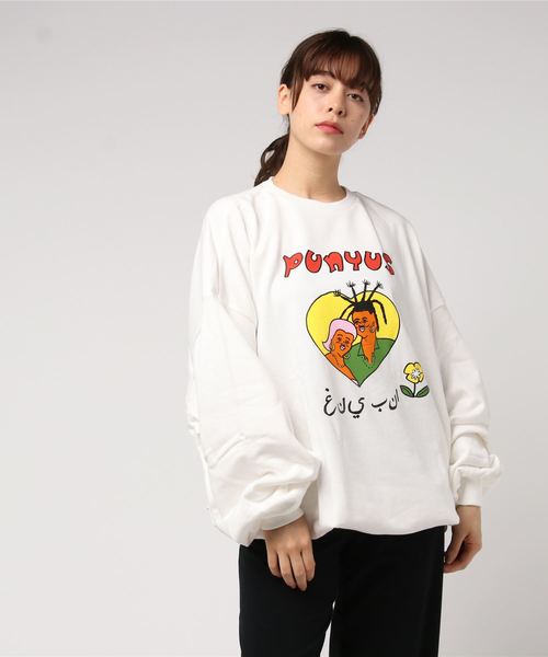PUNYUS（プニュズ）の「FUGUスウェット（スウェット・レディース・ホワイト/カーキ/ピンク/イエロー・4/3）」の2枚目の写真